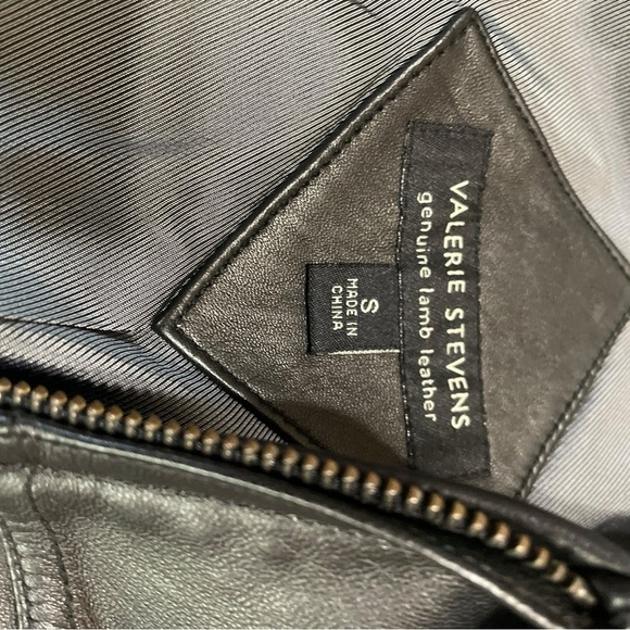 Valerie Stevens Leather Zip Jacket Size S - Picture 5 of 7